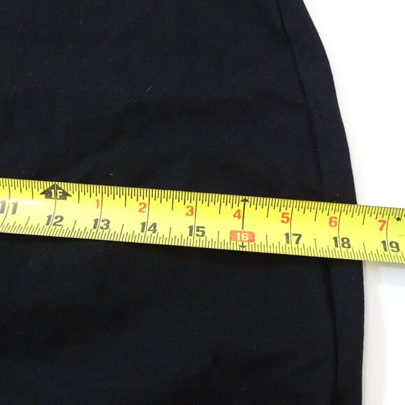 Vintage Cameo Black Long Sleeve Burnout Velvet Detail Fitted Dress Women Size L - Picture 9 of 11